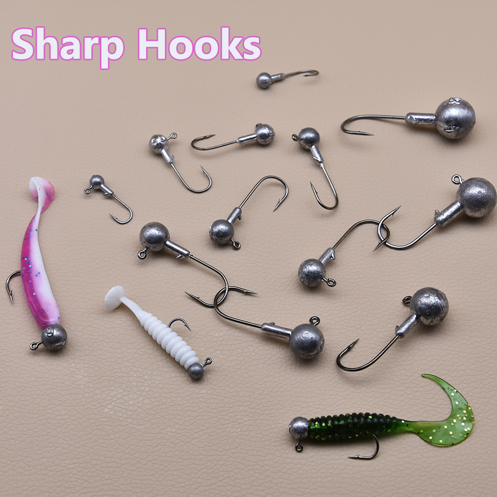 MrLurion 50pcs 1g-28g jig head - Fishing Hook Weedless reseña y precio