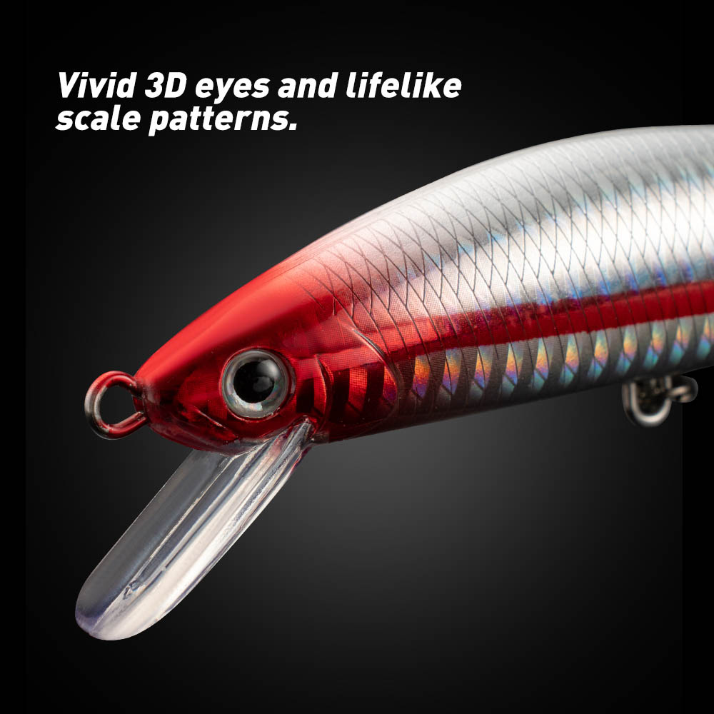 Fishing Lure Sinking Minnow 13 - Fishing Hook Treble reseña y precio