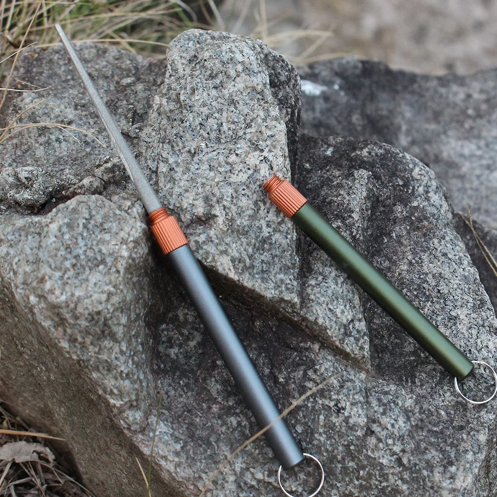 Outdoor Matte Mini EDC Knife S - Fishing Hook Sharpener reseña y precio