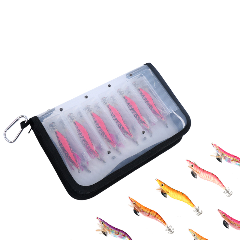 Plastic Transparent Visual Squ - Fishing Hook Jig reseña y precio