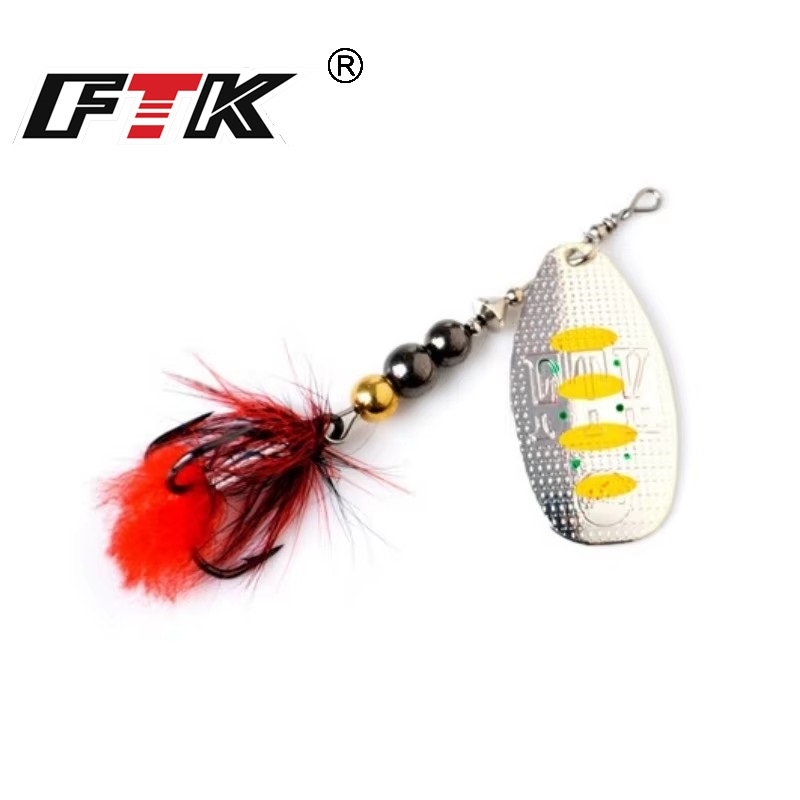 FTK Metal Fishing Lure Spinner - Fishing Hook Treble reseña y precio