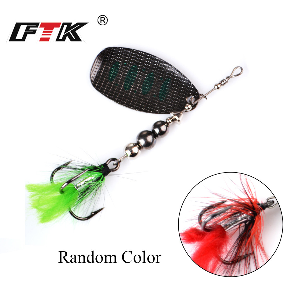 FTK Metal Fishing Lure Spinner - Fishing Hook Treble reseña y precio