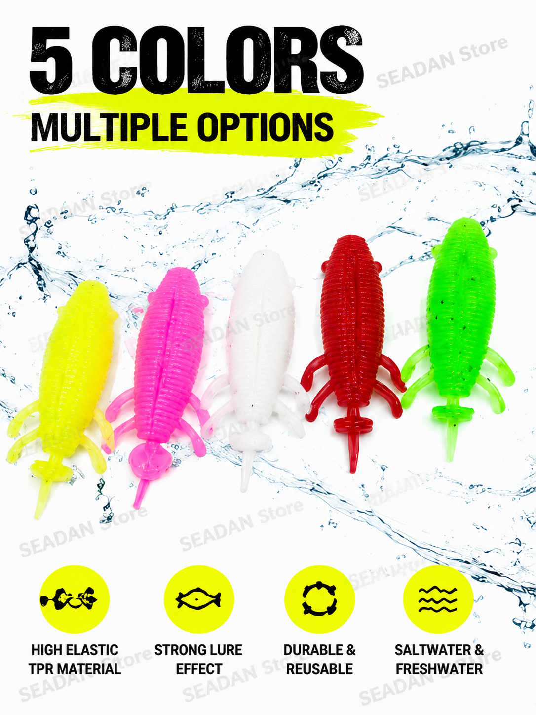 5pcs Floating Soft Frog Lure T - Fishing Hook Offset reseña y precio