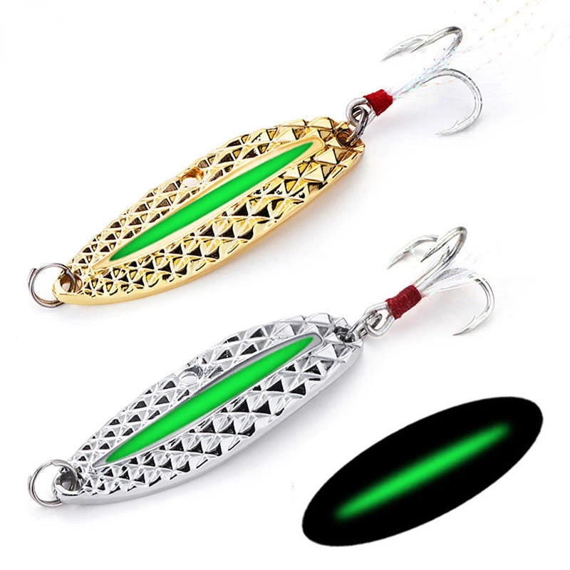 1PC Metal Luminous Spinner Spo - Fishing Hook Treble reseña y precio