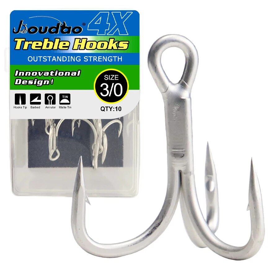 Fishing Treble Hooks High Carb - Fishing Hook Barbless reseña y precio