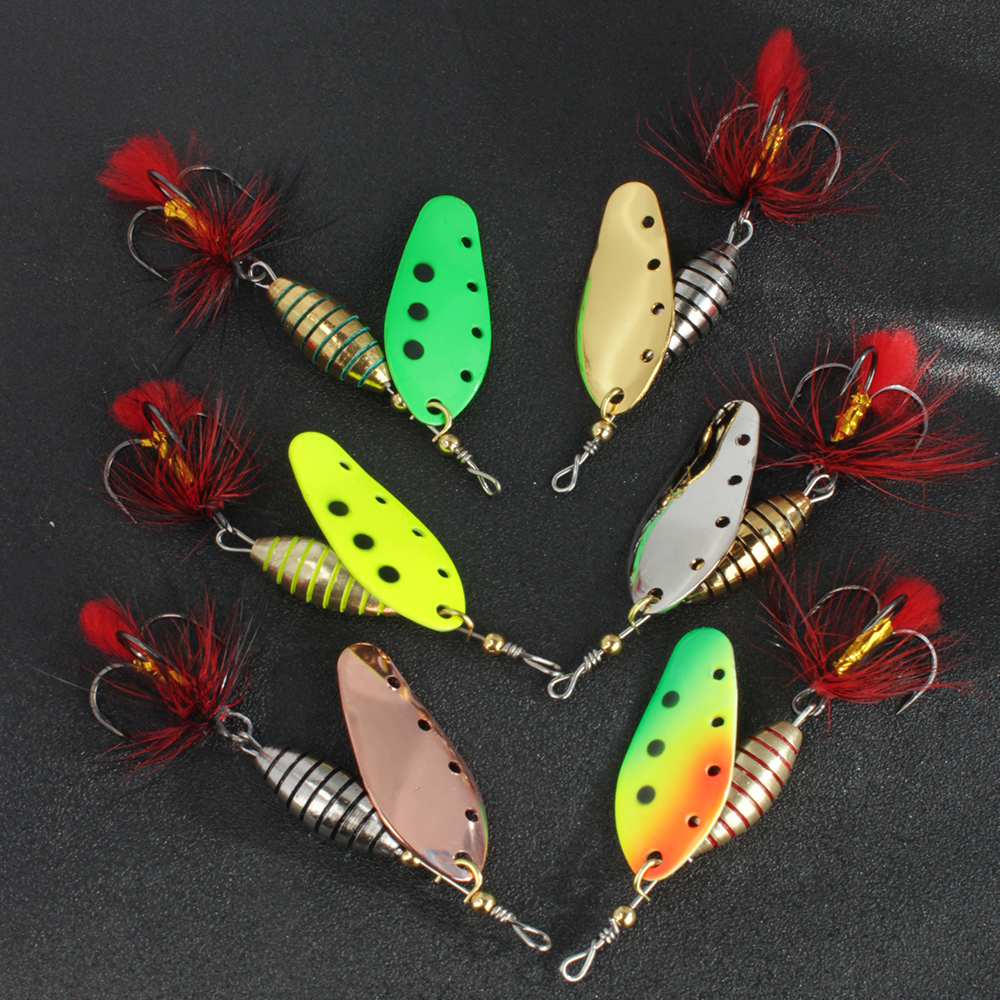 FTK 6g 12g 16g Metal Spinner B - Fishing Hook Treble reseña y precio