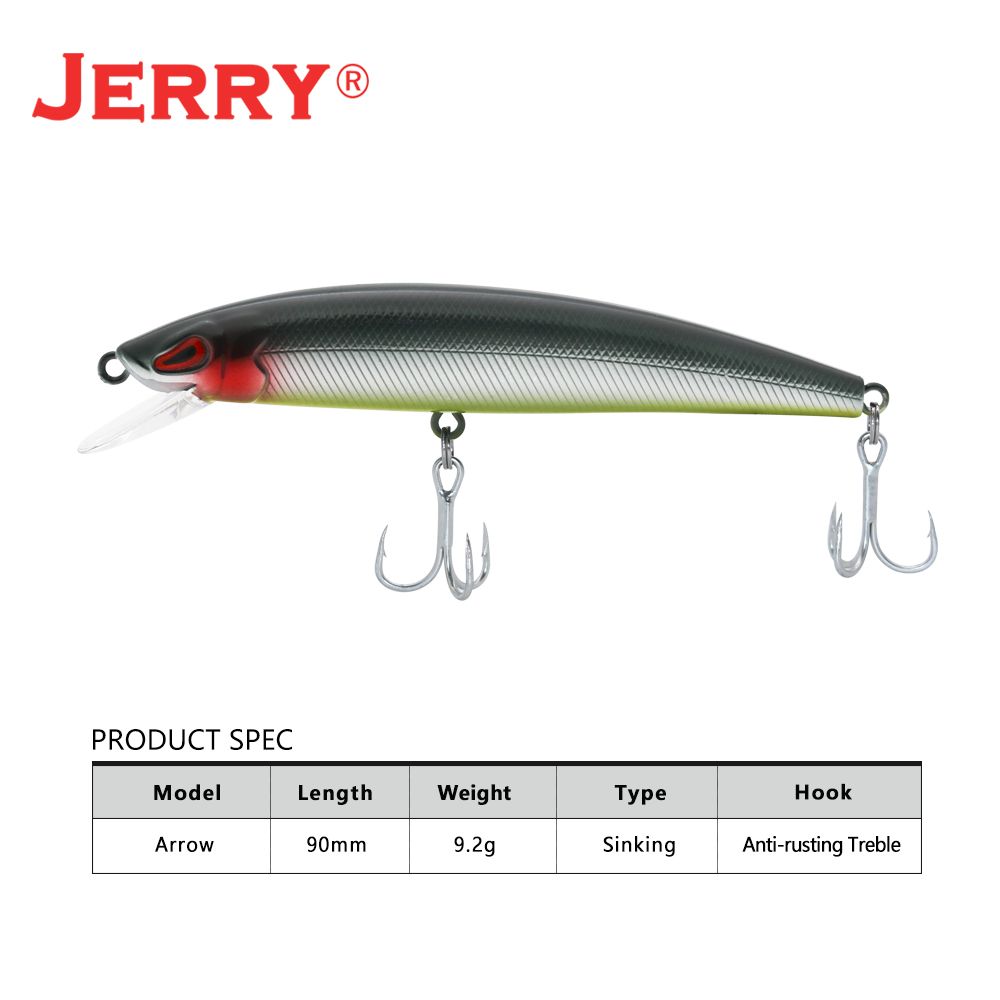 Jerry Arrow Sinking Casting Tr - Fishing Hook Treble reseña y precio