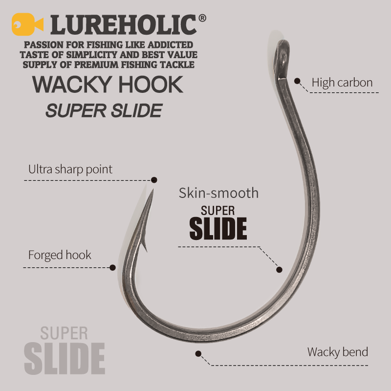 LUREHOLIC PTFE Super Slide Wac - Fishing Hook Barbless reseña y precio