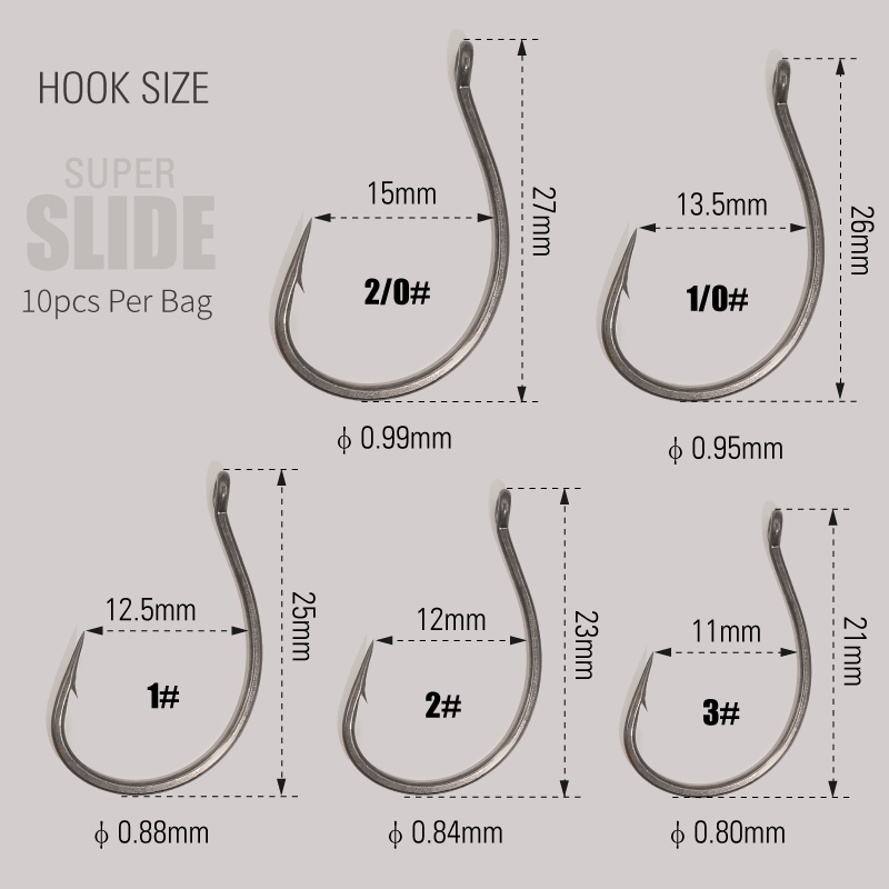 LUREHOLIC PTFE Super Slide Wac - Fishing Hook Barbless reseña y precio