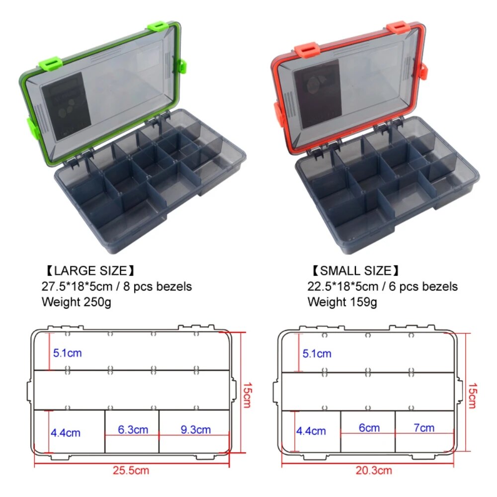 Fishing Tackle Box Large Capac - Fishing Hook Size reseña y precio
