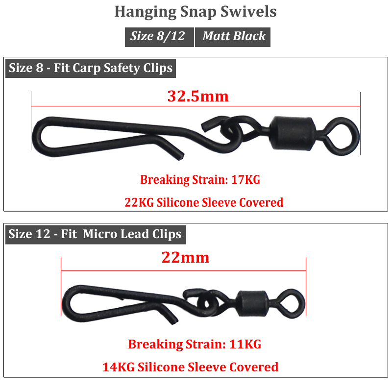 20PCS Carp Fishing Quick Chang - Fishing Hook Size reseña y precio