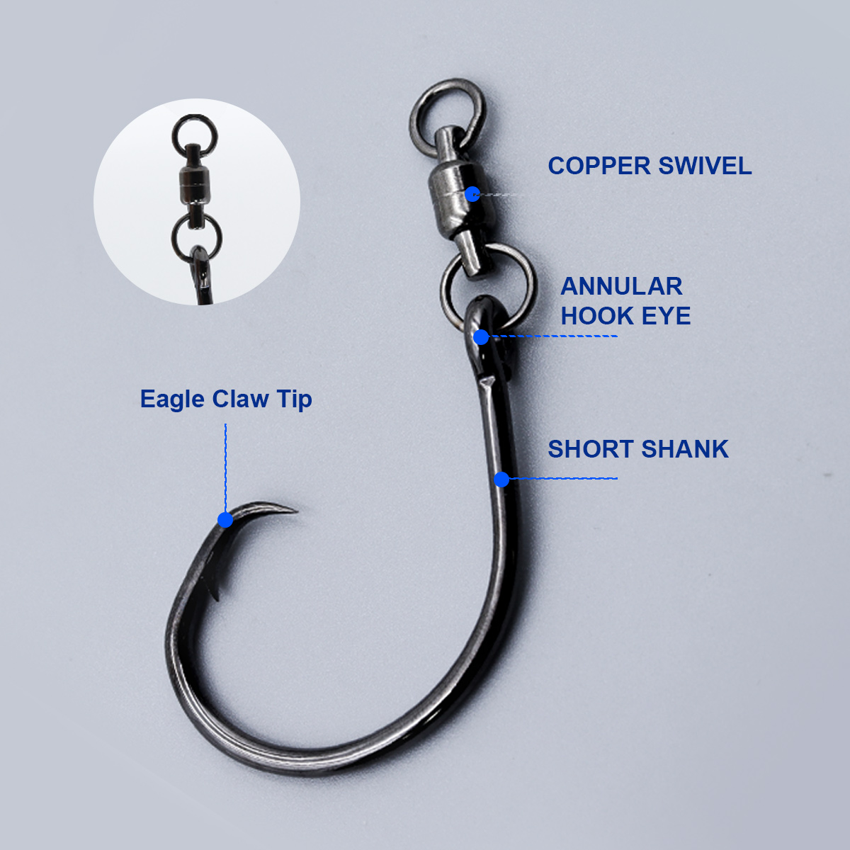 ZYZHE 3pcs/Bag Circle Hooks Wi - Fishing Hook Barbless reseña y precio