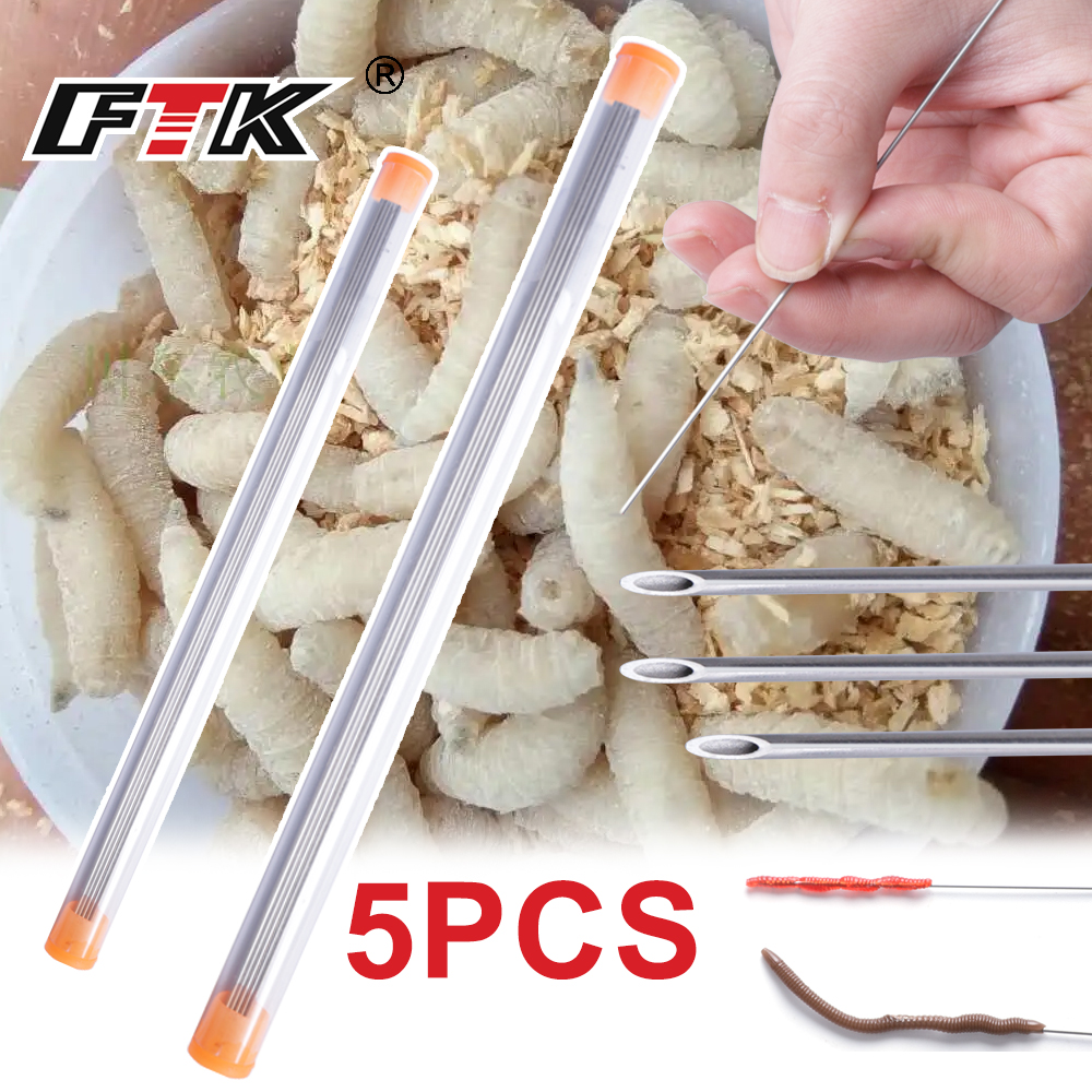 FTK Earthworm Hooking Needle S - Fishing Hook Stainless Steel reseña y precio