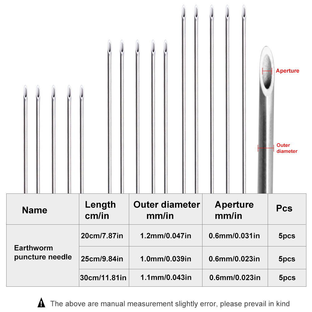 FTK Earthworm Hooking Needle S - Fishing Hook Stainless Steel reseña y precio
