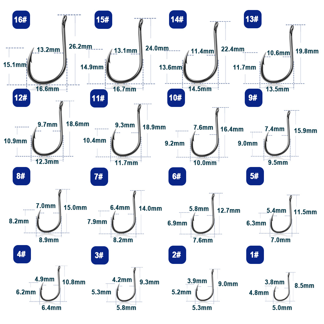 9KM Iseama Fishing Hooks 50~20 - Fishing Hook Offset reseña y precio