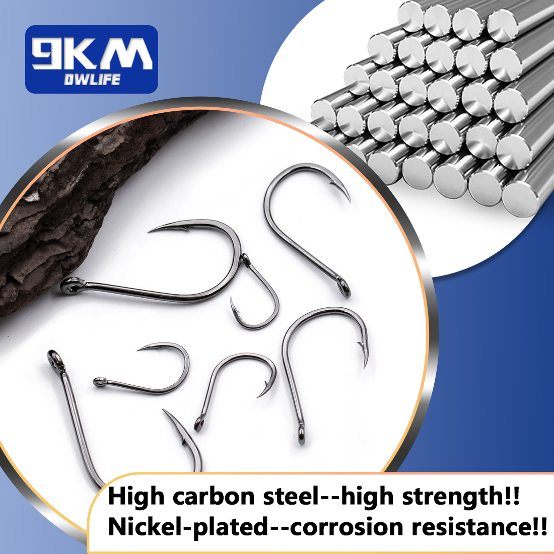 9KM Iseama Fishing Hooks 50~20 - Fishing Hook Offset reseña y precio