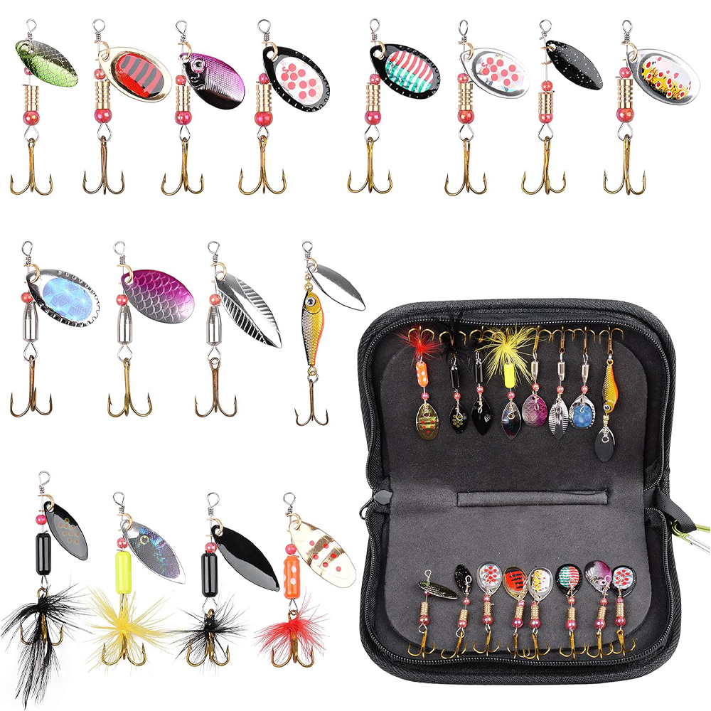 5/10/16Pcs Spinner Fishing Lur - Fishing Hook Treble reseña y precio